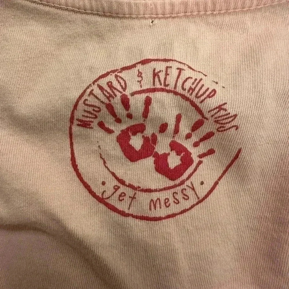 Mustard & Ketchup Kids Light Pink Heart T-Shirt Xxs 2T - Picture 6 of 9